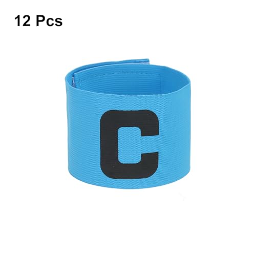 YOKIVE Captain Armbands, Elastic Armband Soccer Captain C Arm Band, Great for Youth Adult Football, Basketball Player - color: Sky Blue