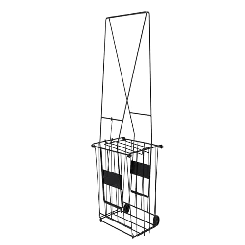 Bewinner Multi Sport Ball Collector Hopper | Foldable Iron Frame with Rolling Casters for Easy Pickup and Transport