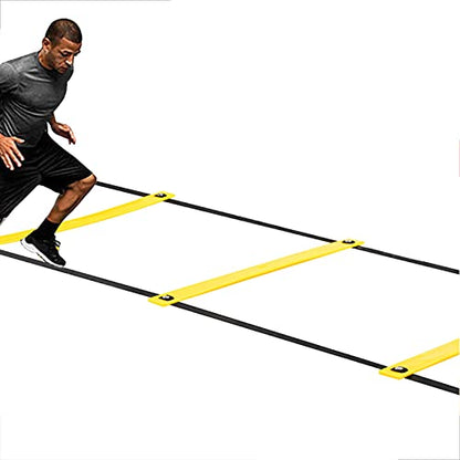 Agility Ladder Balance Training Agility Ladder, Cones Football Training Equipment, Home Fitness Kit, for Personal Speed Sports Drills(Size:8m) - size: 8m