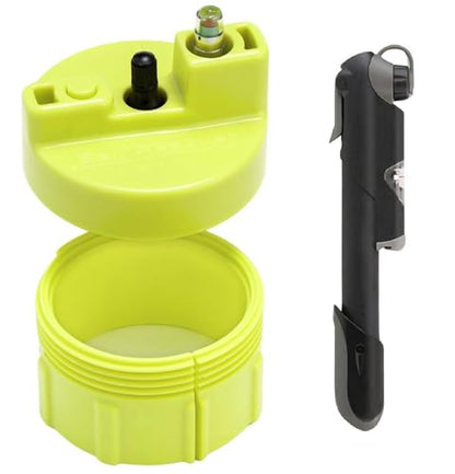 Ball Rescuer – Converts containers of Paddle Balls or Tennis Balls into a 30 PSI Pressurizer Canister – Adaptable to containers of Three or Four Balls (Packaging not Included).
