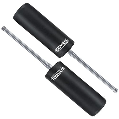 SPOYNAL Inflatable Padded Blocking Guards - 2 Pack Basketball Blocking Pads Football Training Equipment with Pugil Sticks, Defense Pads for Lacrosse, Boxing, Martial Arts Practice Accessories