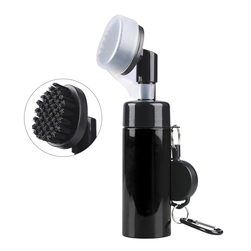 7.5-Inch Golf Club Brush with Water-Spray Bottle (4oz) – Leak-Proof Golf Cleaner with Retainer Clip | Golf Accessories for Men, Best Golf Gifts for Men