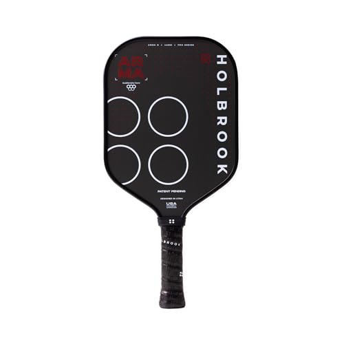 Holbrook ARMA Series Metallic Pickleball Paddle – Carbon Fiber Paddle with Dual-Density Core | USAPA Approved for Tournament Play | Control & Power - style: S