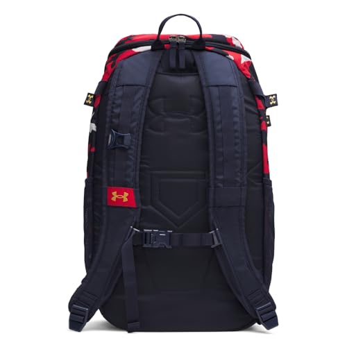 Under Armour Unisex Utility Baseball Backpack Print, (412) Midnight Navy / / Metallic Gold, One Size Fits All - color: (412) Midnight Navy / / Metallic Gold