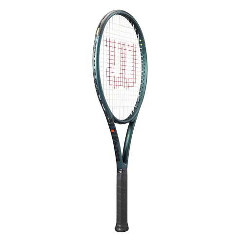 Wilson Blade 100UL V9 Strung Performance Tennis Rackets - Strung with Sensation 16 Natural at Mid Range Tension