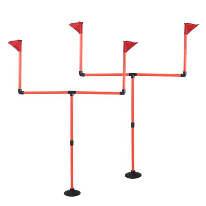 Football Goal Post Set - Football Easily Adjustable Field Goals - 2 Goal Posts Set - Perfect for Children's Backyard Play