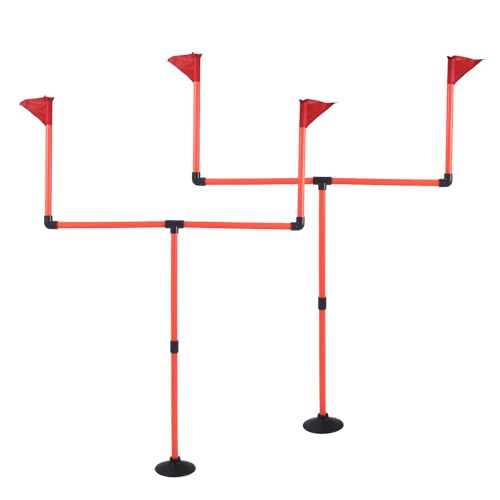 Football Goal Post Set - Football Easily Adjustable Field Goals - 2 Goal Posts Set - Perfect for Children's Backyard Play