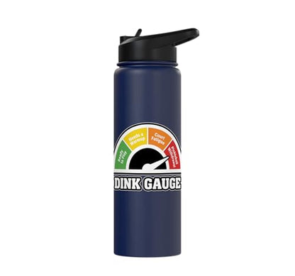 Stainless Steel Insulated Water Bottle - color: Navy Blue