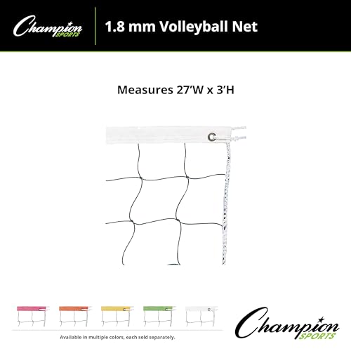 Champion SportsVolleyball Nets - color: Neon White, size: 32 x 3-Feet