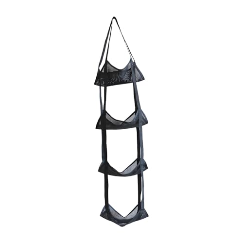 Sports Ball Storage Net Organizer,Vertical for Garage Wall Mounted Storage Bag Mesh Bag for Football Soccer - size: 4 layer