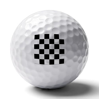 Black White Checkered Custom Golf Balls Soft Practice Training Golf Balls for Men Women Indoor Or Outdoor Use