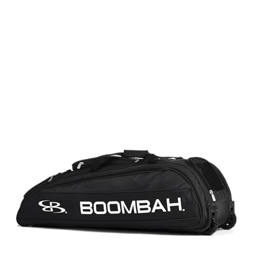 Boombah Beast Rolling Bat Bag - Multiple Color Options - Holds 8 Bats, Glove and Shoe Compartments - color: Black