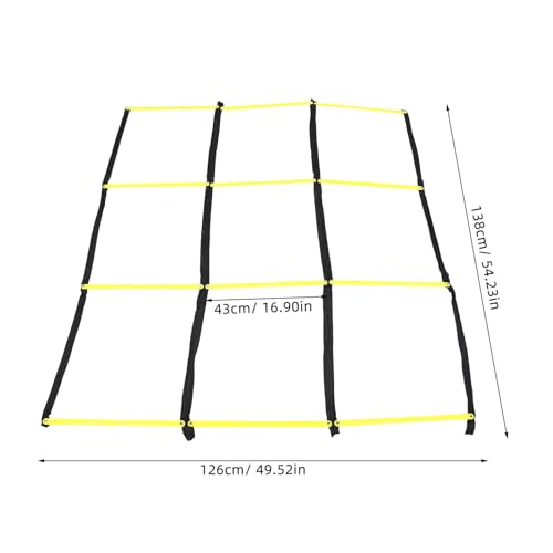 Football Training Ladder and Speed Agility Ladder Yellow for Soccer Footwork Drills Lightweight for Athletic Speed