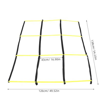 Football Training Ladder and Speed Agility Ladder Yellow for Soccer Footwork Drills Lightweight for Athletic Speed