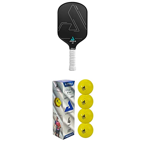 JOOLA Vision Pickleball Paddle + JOOLA Primo Pickleball Balls - 4 Pack