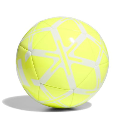 adidas Starlancer Club Soccer Ball - color: Lucid Lemon/White, size: 5