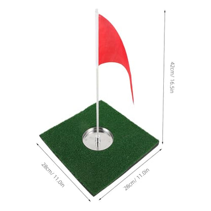 LIOOBO Thickened Putting Cup Hole Golf Training Aid Cups Flags Portable Golf Ball Training Aid for Indoor Practice