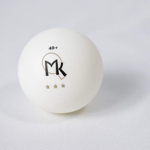 3 Star Table Tennis Balls - 6 Pack - 40mm Ping Pong Balls - White - Poly Ping Pong Balls - Excellent Quality - Great For Schools, Homes, And Training