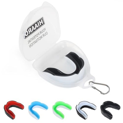 6 Pack Sports Mouthguard, Kids & Youth Mouth Guard with Case for Boxing, MMA, Hockey, Soccer, Basketball, Size S - size: Small (Under 7 Year old)