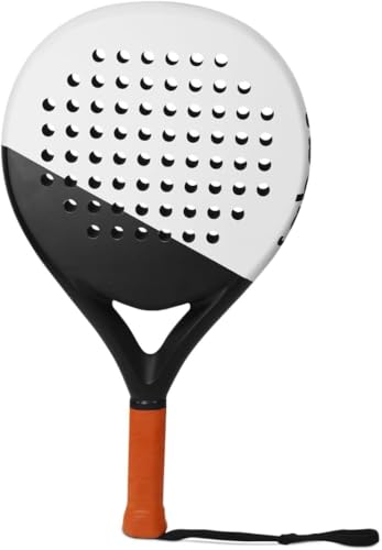 LAPAT Padel Racket with Cover Bag - Carbon Surface with EVA Memory Foam- Paddle Tennis Racquets Lightweight - POP Tennis - color: White Seoul