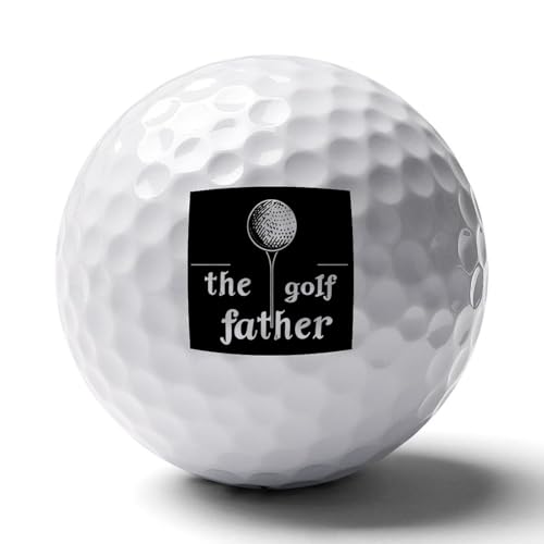 Golf Golfing Father Practice Golf Balls Realistic Feel Long Lasting Limited Flight for Indoor Outdoor Training