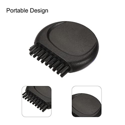 MECCANIXITY Mini Golf Club Brush Pocket Dust Groove Cleaner - color: Black
