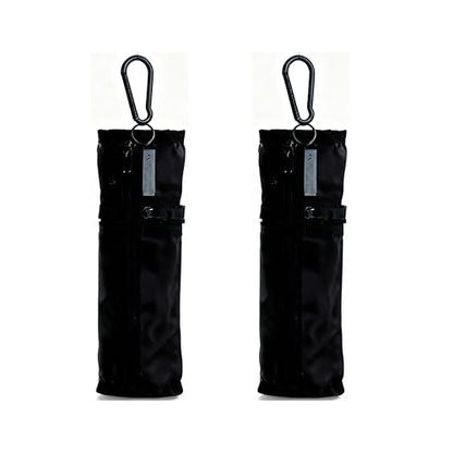 Pickleball Ball Holder, Portable Modern Carrying Mesh Storage Bag with Hook, Set of 2 (Ball Not Included)