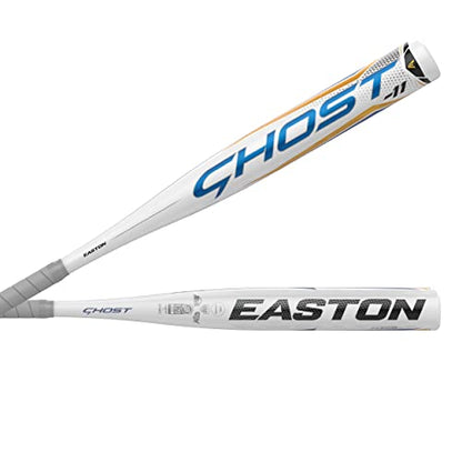 Easton | Ghost Youth Fastpitch Softball Bat | Approved for All Fields | -11 Drop | 1 Pc. Aluminum - color: White/Gold, size: 29 Inch