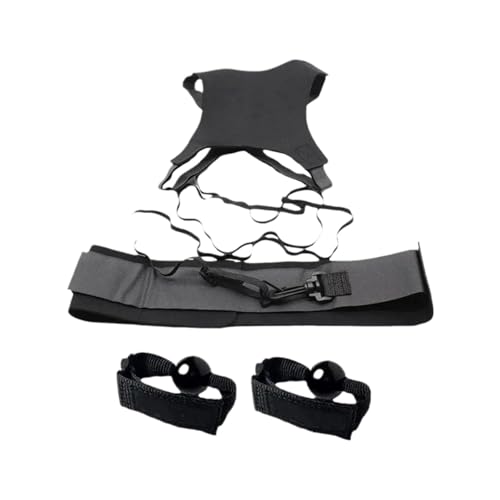 Volleyball Spike Trainer 1/4/8set Volleyball Training Equipment Aid Practice Trainer with Adjustable Belt for Serving Setting Spiking Returns Ball for Beginners Solo Training - size: 8set