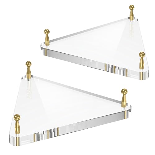 SVENJBB Clear Acrylic Basketball Holder, Display Stand for Football, Soccer, Volleyball, Ball Stand with Gold Pegs & Rubber Feet for Displaying Sports Memorabilia, 2 Pack - color: Gold Pegs, size: 2-Pack