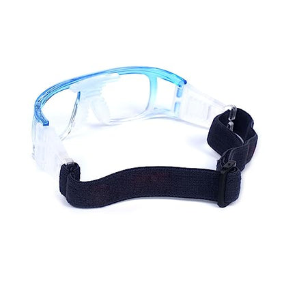 Sports Goggles Glasses for Men Women Racquetball Basketball Football Protective Glasses Shock Lens - color: Transparent White