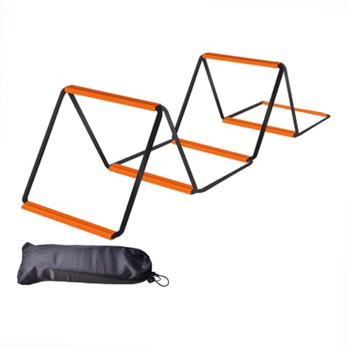 Portable Footwork Ladder for Agility Training and Speed Development - size: 6 Grids With Bag