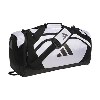 adidas Team Issue Duffel Bag – Durable for Sports & Travel - color: White/Black/2