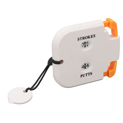 Score Counter Plastic Digits Stroke Putts Counting Clicker with Auxiliary Function for Players – Lightweight and Portable Scoring Tool