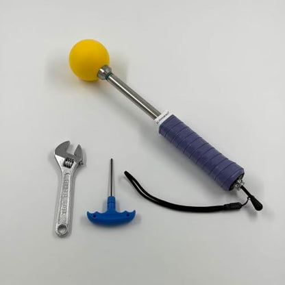 Pickleball Swing Trainer, Retractable Click Feedback Training Tool, Improve Rhythm and Fluidity of Forehand, Backhand, Smash, Slice, Volly, Warm Up Stick for Indoor & Outdoor Practice