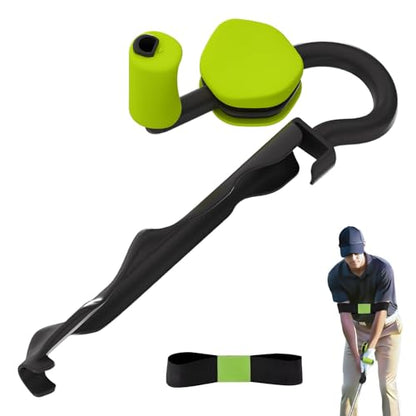 Golf Swing Trainer with Golf Swing Training Aid, Golf Grip Trainer Enhance Grip Strength Precision, Correct Hand Posture, Wrist Trainer Kit with Arm Band for All Golfers