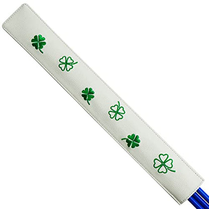 Golf Alignment Stick Cover Case Holder Hold at Least 3 Sticks Lucky Clover Pattern Design