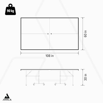 JOOLA NOVA Outdoor Ping Pong Table with Waterproof Table Tennis Net Set - Quick Assembly - All Weather Aluminum Composite Surface - Tournament Quality - Indoor & Outdoor Compatible
