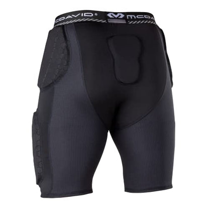 McDavid Youth Integrated 5-Pad Girdle, Durable & Breathable Padded Support with Hard-Shell Thigh Guards Football Kids - size: Youth-M, style: Black