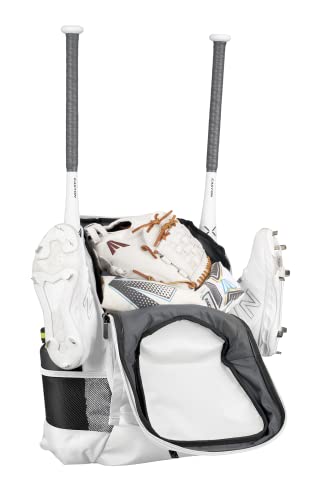 Easton | Ghost NX Backpack Equipment Bag | Adult | Fastpitch Softball | Team Logo Panel | Multiple Colors - color: White