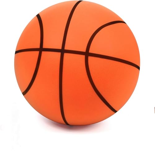 Silent Basketball Size 7 Upgrade Dribble Dream Silent Basket Ball,24cm Dribbling Indoor Soft No Noise Foam Basketball Indoor Training Ball for Kids.