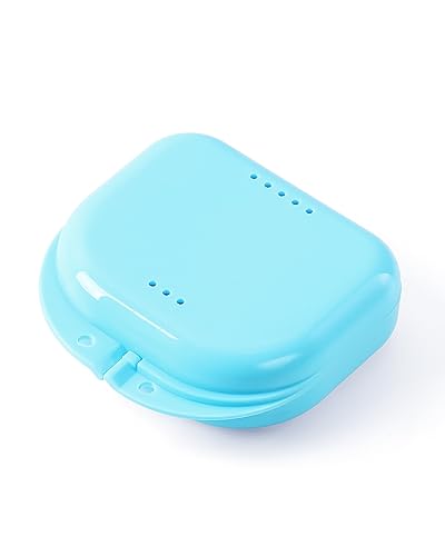 JMU Retainer Case with Vent Holes, Mouth Guard Case Dental Storage Container (Teal) - color: Teal