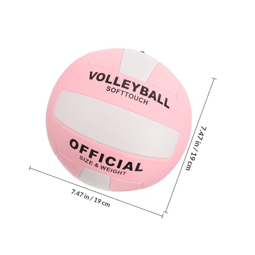 Luxshiny Soft Indoor Volleyball Standard Inflatable Sports Ball Training Beach Ball for Entrance Examination and Indoor Matches with Elasticity and Control