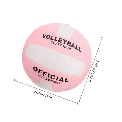 Luxshiny Soft Indoor Volleyball Standard Inflatable Sports Ball Training Beach Ball for Entrance Examination and Indoor Matches with Elasticity and Control