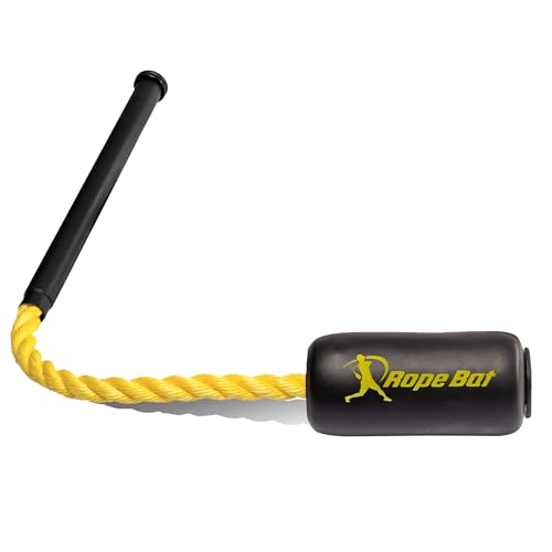 Rope Bat - The Original Patented Rope Bat Swing Trainer – Baseball & Softball Swing Trainer, Training Tool, Batting Aid