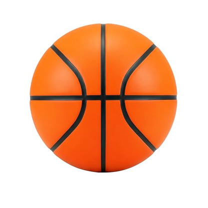 Silent Basketball Size 6 28.5" Airless Indoor Basketball for Training, Perfect for Home Use, Apartment, Gym - Real Feel & Weight 20.5-21oz, 80% Quieter, Girls' Basketball Gifts Brown