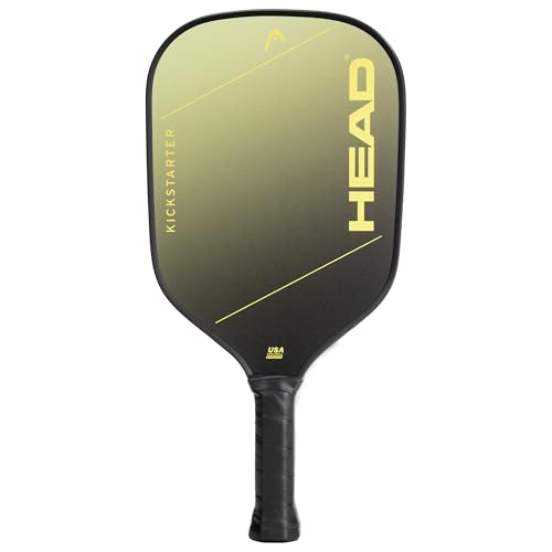 HEAD Kickstarter Pickleball Paddle - Beginner Friendly, Fiberglass Face, Elongated Shape, Green - color: Green