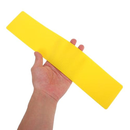 16pcs Tennis Court Marking Discs Set, Yellow Sports Field Markers with Boundary Spot Indicators, Portable Court Measurement Tool for Training and Drill Layout on Grass Or Hard