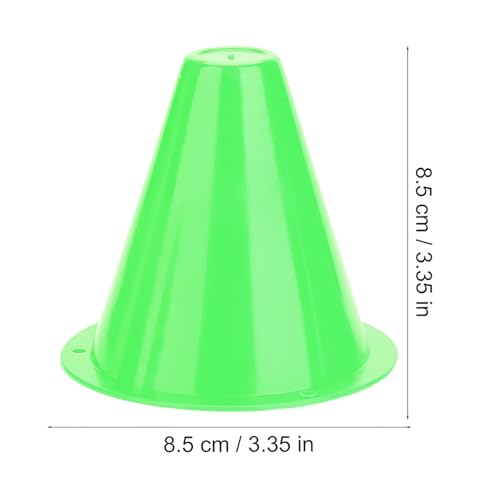 10-Pack Football Training Cones, Bracket Accessories, Obstacle Marking Set - color: Green