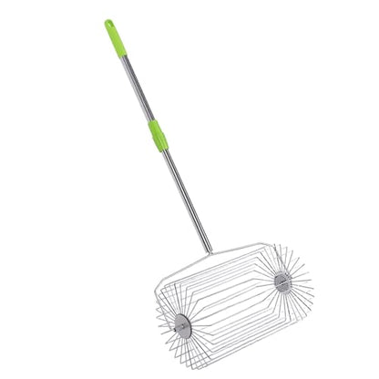 Tennis Ball Collector Roller, Stainless Steel No Bending Over Quick Rolling Picker, Telescopic Handle Ball Collector, Ideal for Up to 40 Tennis Balls, Easy Storage & Portable Use